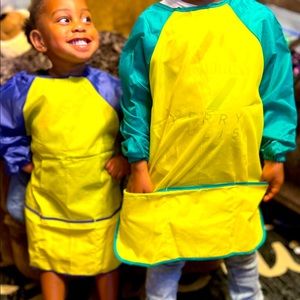 New 2 Pcs Spark Activity Smocks Reusable 3 Pockets